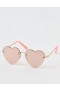 Aerie Heart Sunglasses Pink Gold