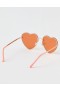Aerie Heart Sunglasses Pink Gold