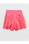 Aerie OFFLINE By Real Me Ruched Flowy Shorts Pink