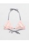 Aerie Ruffle String Triangle Bikini Top Pink
