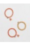 Aerie Teleties Holiday Hair Ties 3-Pack Hair Accessories Light Brown