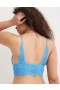Aerie Show Off Lace Padded Longlinelette Bras Blue