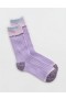Aerie Colorblock Marled Crew Socks Purple