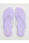 Aerie Woven Platform Flip Flops Purple Wash