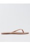 Aerie Woven Platform Flip Flops Pink Gold