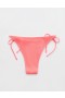 Aerie Crinkle Cheekiest Tie Bikini Bottoms Coral Orange