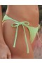 Aerie Crinkle Cheekiest Tie Bikini Bottoms Green