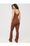 Aerie OFFLINE By Real Me Xtra Flare Jumpsuit Brown