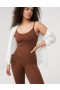 Aerie OFFLINE By Real Me Xtra Flare Jumpsuit Brown