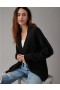 Aerie Pointelle-Knit Cardigan Black