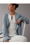 Aerie Pointelle-Knit Cardigan Blue