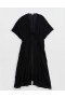 Aerie Gauze Maxi Tie Kimono Dress Black