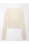 Aerie Crochet Tie-Front Cardigan White