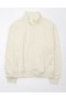 Aerie Quarter-Zip Fleece Sweatshirts Gray