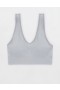 Aerie Superchill Seamless Padded Vooplette Bras Gray