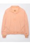 Aerie Quarter-Zip Fleece Sweatshirts Coral