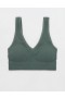 Aerie Superchill Seamless Padded Vooplette Bras Royal Blue
