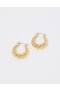 Aerie Twist Dome Hoop Jewelry Gold
