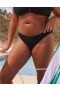 Aerie Crinkle Full Coverage Bikini Bottoms Black