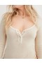 Aerie Long Sleeve Henley Body Beige