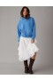 Aerie Grateful Dead Graphic Fleece Hoodie Blue