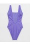 Aerie Astrology Babewatch One Piece Swimsuits Purple
