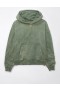 Aerie Fleece Hoodie Olive Green