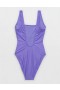 Aerie Astrology Babewatch One Piece Swimsuits Purple