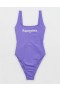 Aerie Astrology Babewatch One Piece Swimsuits Purple
