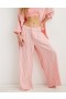 Aerie Pool-To-Party Linen Edition High Waisted Pants Coral
