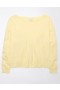 Aerie Whoa So Soft Ballet-Neck Sweater Yellow