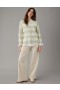 Aerie Whoa So Soft Ballet-Neck Pullover Green