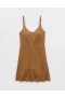 Aerie OFFLINE By Real Me Low Key Dress Brown