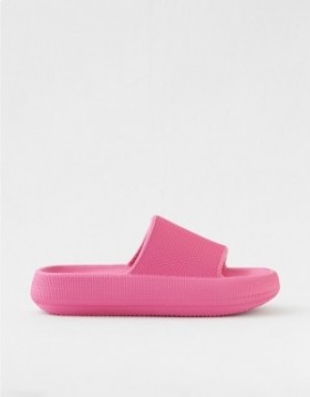Aerie Cushionaire Feather Mules Light Pink