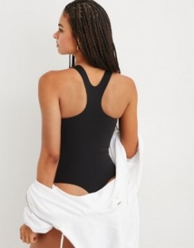 Aerie SMOOTHEZ Racerback Bras Black
