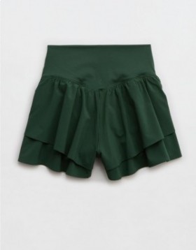 Aerie OFFLINE By Real Me Flirty Shorts Green