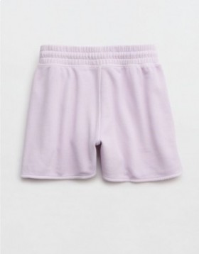 Aerie High Waisted REAL Shorts Lavender