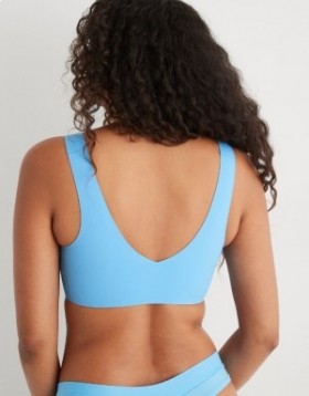 Aerie SMOOTHEZ Padded Sweetheartlette Bras Blue