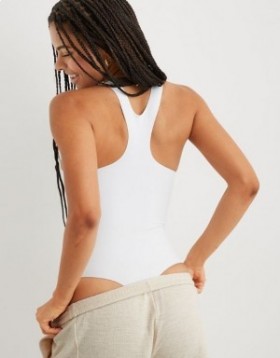 Aerie SMOOTHEZ Racerback Bras White