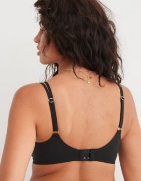 Aerie Sunnie Wireless Push Up Bras Black
