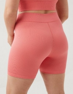 Aerie OFFLINE By Seamless V-Front 5" Bike Shorts Coral