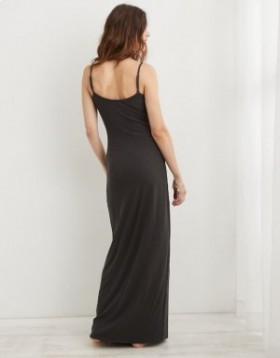 Aerie Bodycon Maxi Dress Gray