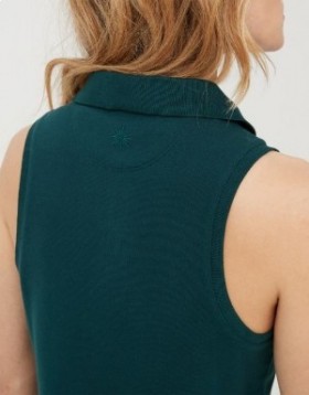 Aerie OFFLINE By Courtside Polo Mini Dress Deep Green