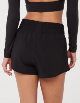 Aerie OFFLINE By High Rise Hot Stuff Shorts Black
