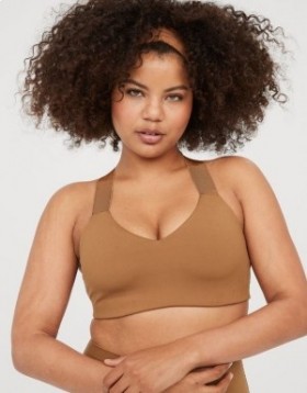 Aerie OFFLINE By The Hugger Racerback Sports Bras Brown