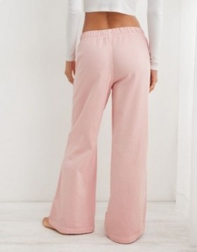 Aerie Me-Day Tie Waist Pants Pink