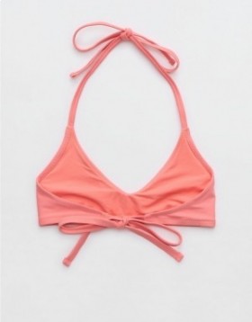 Aerie Halter Voop Bikini Top Coral