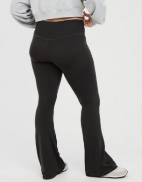 Aerie OFFLINE By Real Me High Waisted Crossover Flare Leggings Gray
