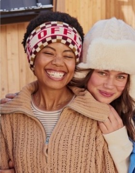 Aerie OFFLINE By Ski Ear Warmer Hats Dark Red