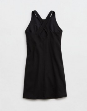 Aerie OFFLINE By The Hugger High Neck Dress Black